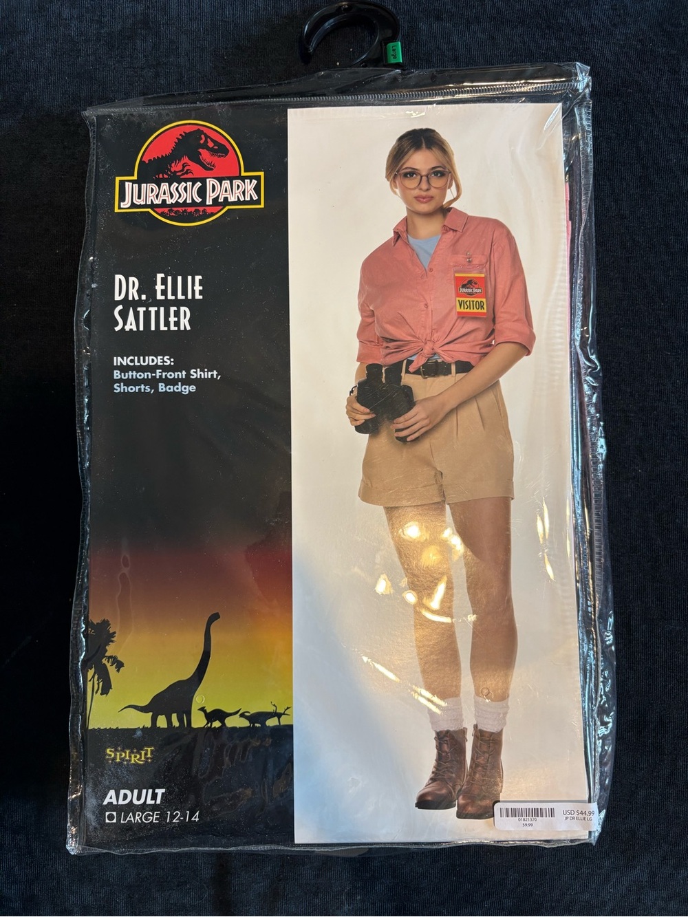 Spirit Dr. Ellie Sattler Pink Button-Up Shirt Costume